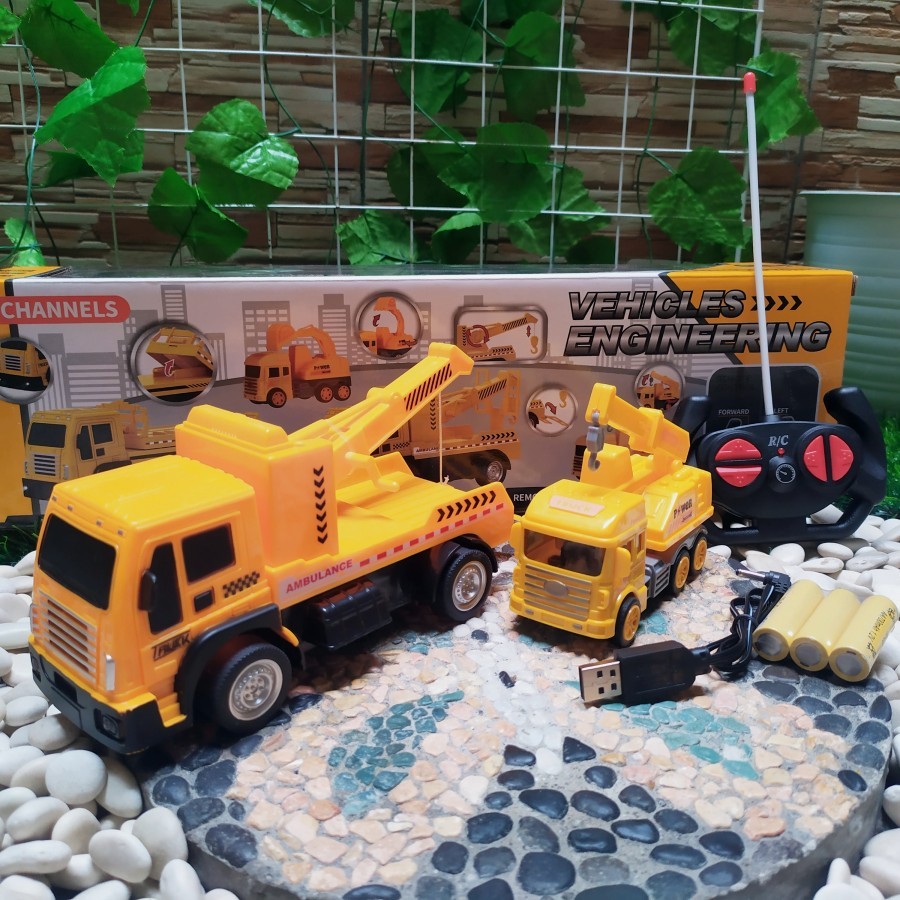 RC Truk crane mainan mobil remote control anak - mainan kado