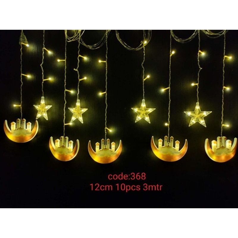 Lampu Tirai Dekorasi Idul Fitri / Dekorasi Idul Fitri (368)