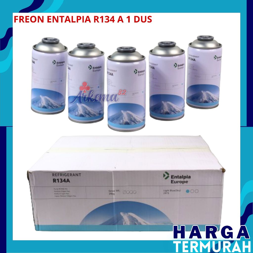 FREON ENTALPIA R134 A KALENG REFRIGANT | PREON R 134 KEMASAN KALENG R134 A ORIGINAL