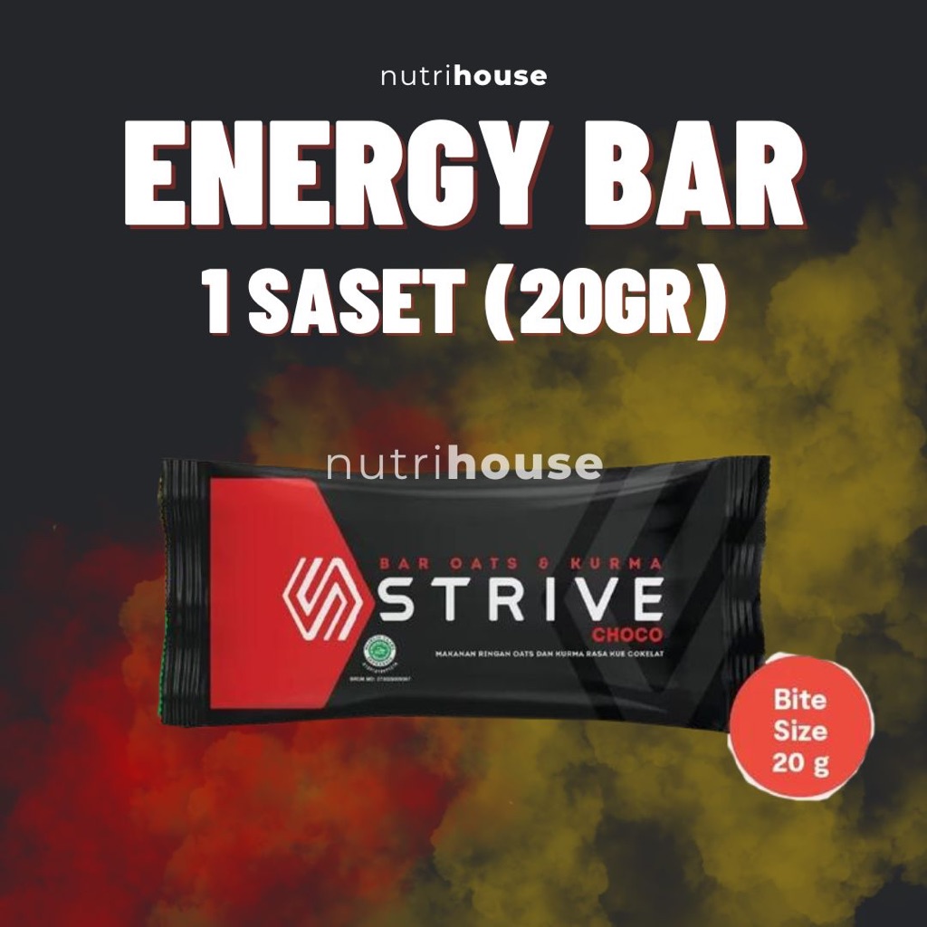 

STRIVE Energy Bar 1 saset 20gr Energy Bar Snack Bar