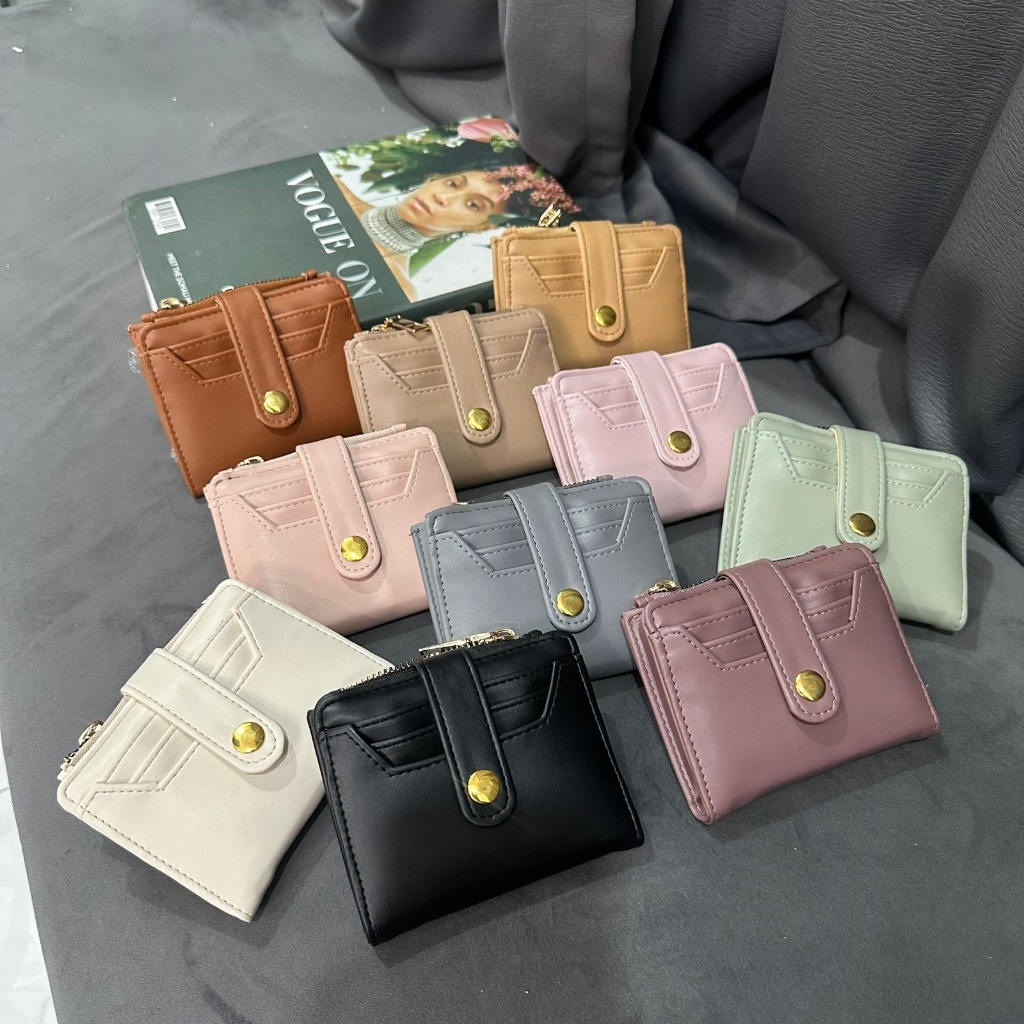 DAFFIE Dompet Lipat Kecil Wanita Simpel Elegan Mewah Import Quality Kekinian Terbaru