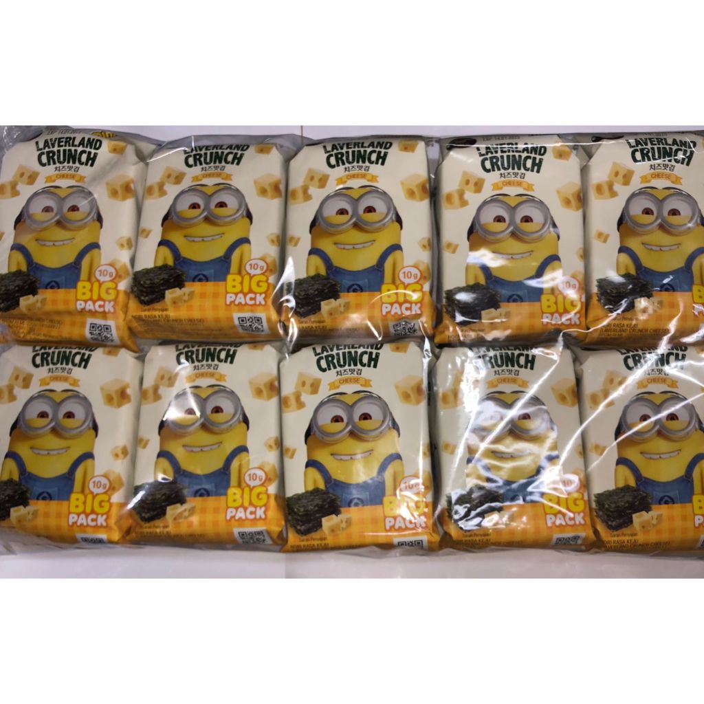 

LAVERLAND Crispy Seaweed CHEESE 10gr SINGLE PACK ISI 10