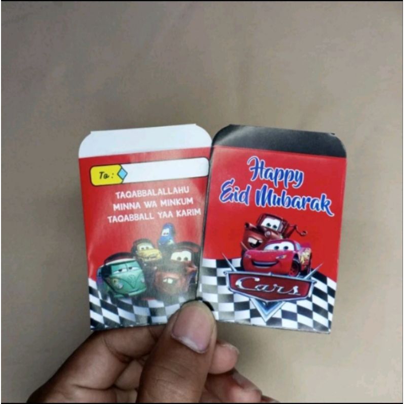 

Amplop Mini Lebaran glossy karakter lucu isi 8 Lembar