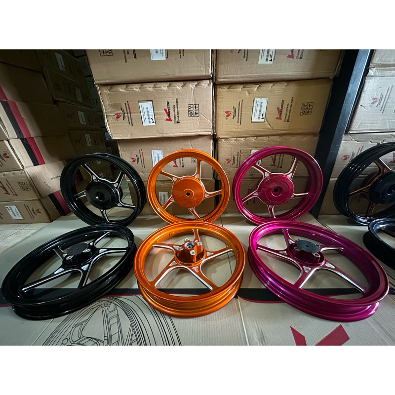 Velg Racing Vrossi Rossi Sprint Prime P5 model AK 55 Mio karbu smile Sporty 110/115cc  vario 110/125
