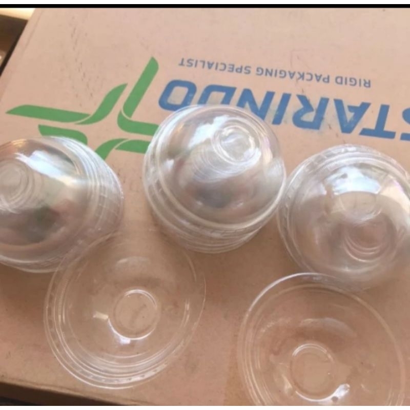 Tutup Cembung Gelas Plastik Starindo diameter 9.5 cm Cup 18 oz-22 oz