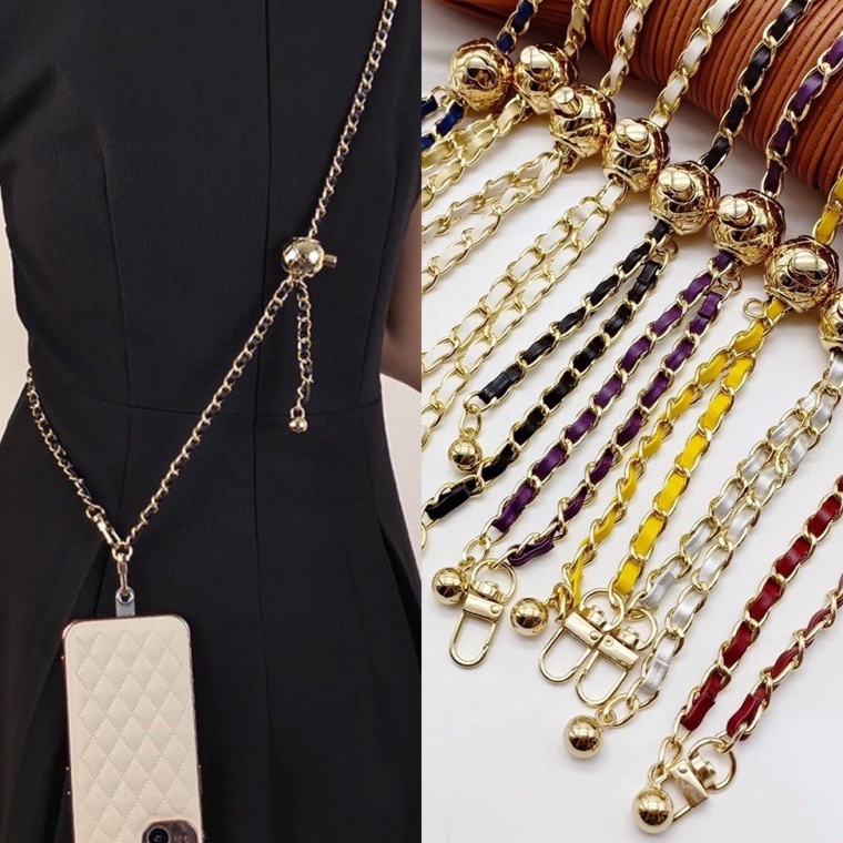 CcP JRYU Tali gantungan RANTAI Panjang import  Tali Gantungan HP  Tali Gantunga tas  sling case  Sto