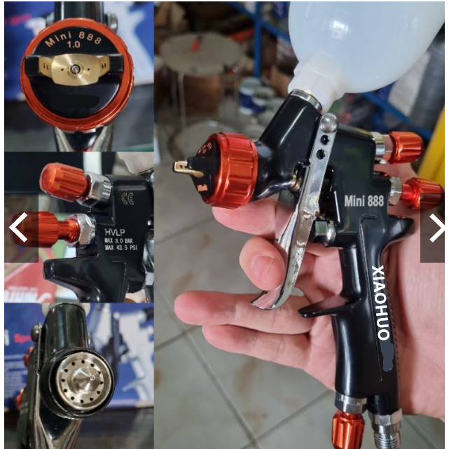 Spray Gun HVLP NTOOLS Mini 888 1.0mm tip 250ml