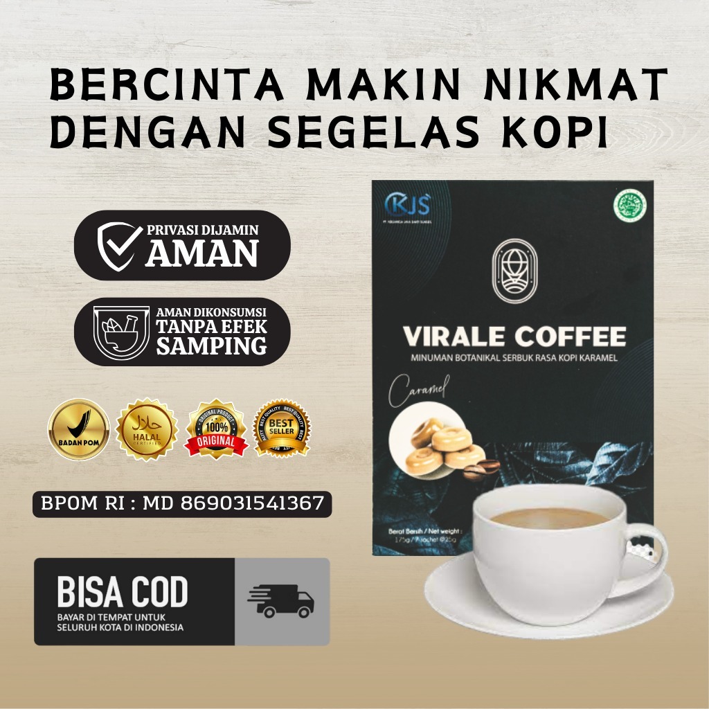 

Kopi Kuat Pria Tahan Lama VIRALE CAFFEE Penambah Stamina Pria Dewasa 100% original Aman BPOM