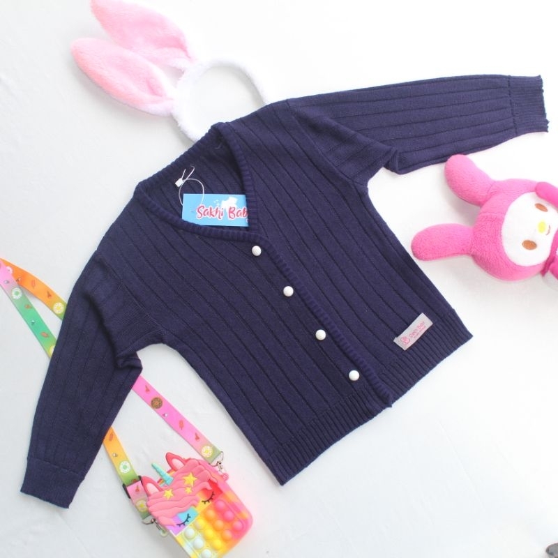 Baju Atasan Cardigan Rajut Anak Perempuan Usia 1 2 4 6 8 10 Tahun