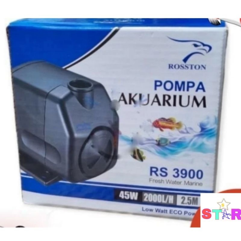 Pompa kolam aquarium rosston Rs 3900  45 wat / Pompa celup kolam ikan