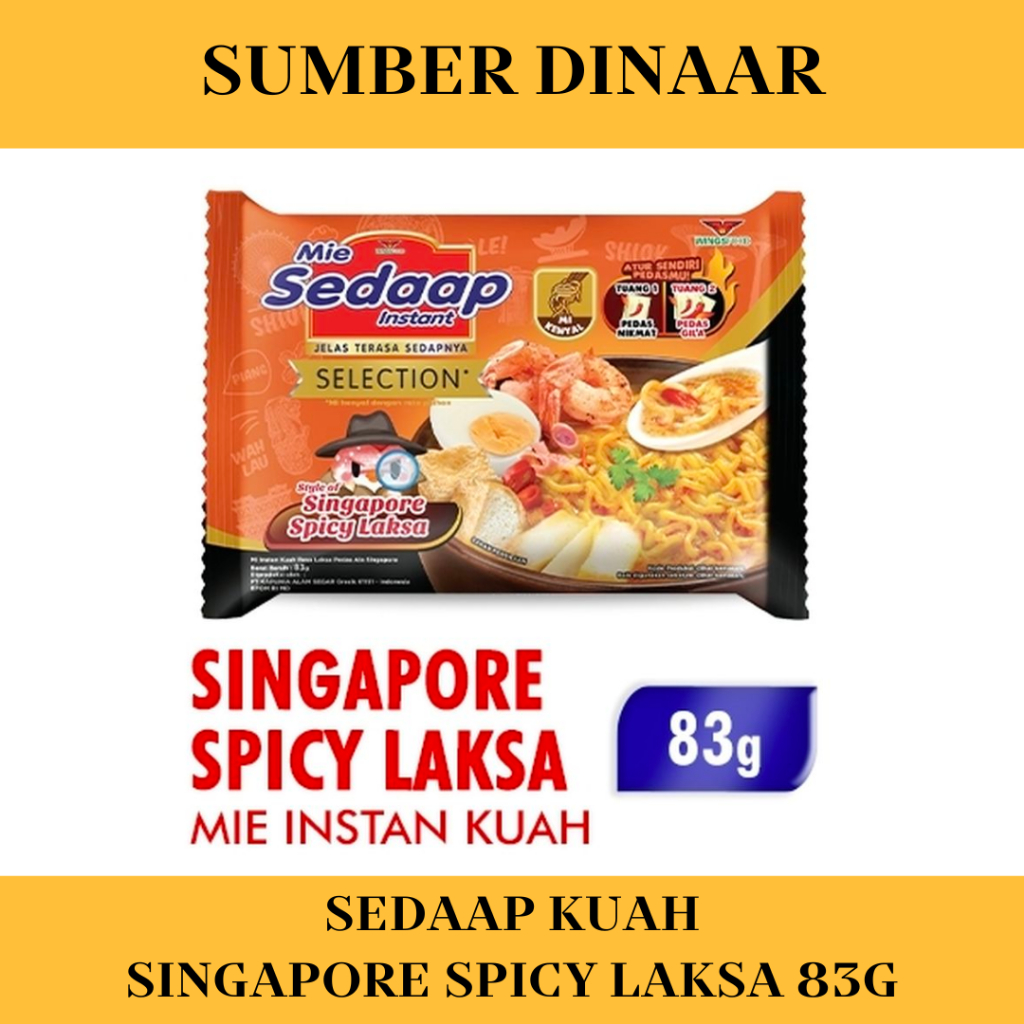 

Sedaap Singapore Spicy Laksa 83G Sedaap Kuah Laksa Sedaap Laksa
