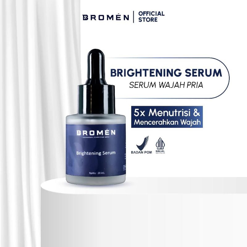 SERUM BRIGHTENING BROMEN - Serum Pencerah Wajah Pria Menghaluskan Wajah Pria