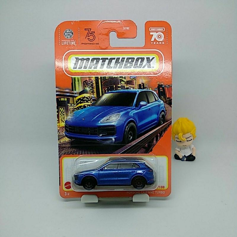 Matchbox Porsche Cayenne Turbo Blue Biru 75 Porsche Diecast Die Cast