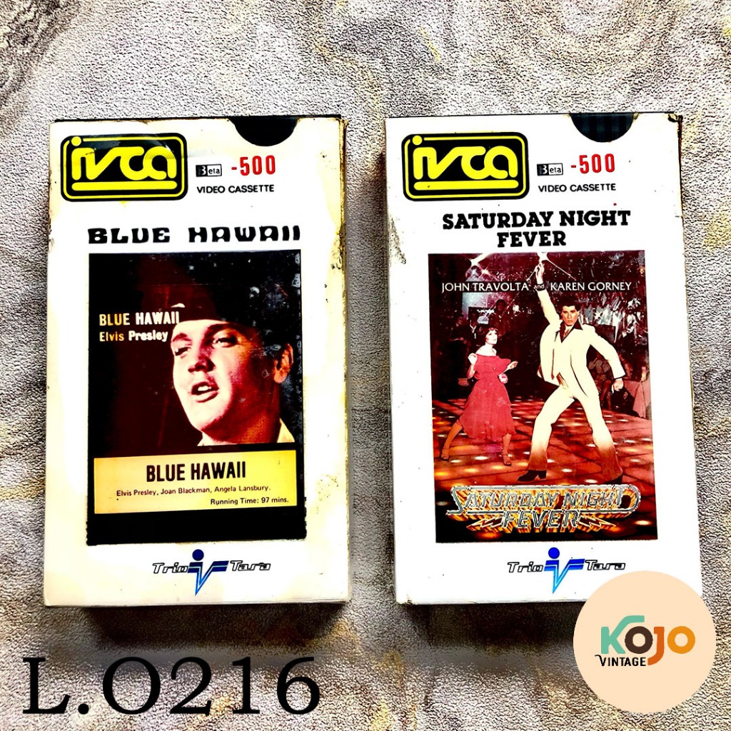 Video Cassette Unik Judul Blue Hawaii & Saturday Night Fever