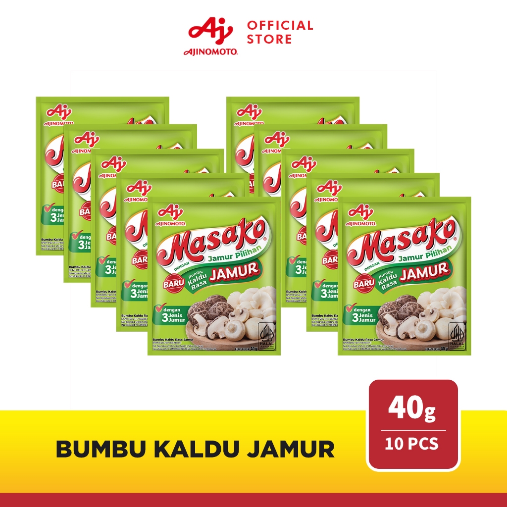 

Masako® Bumbu Kaldu Rasa Jamur 40g (10 pcs)
