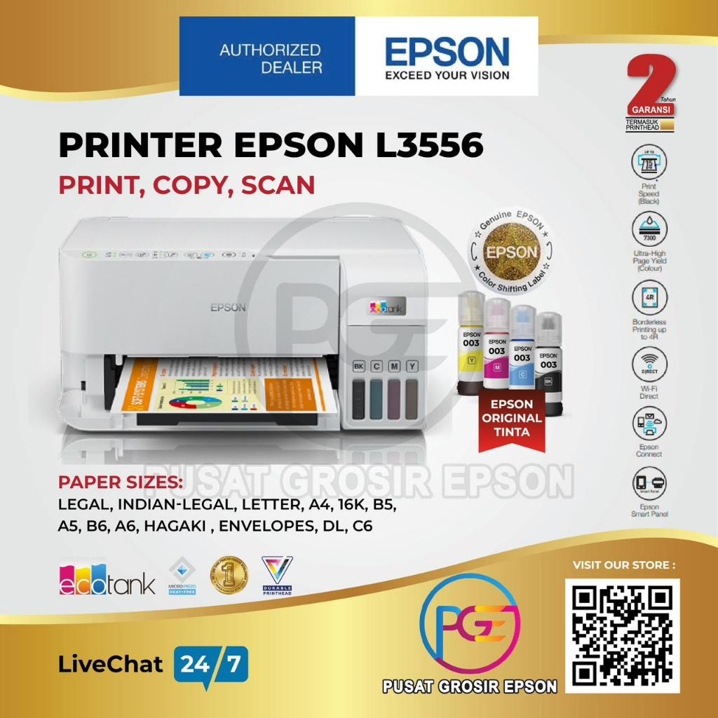 Epson EcoTank L3556 L-3556 L 3556 GARANSI RESMI