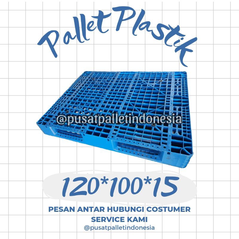 

palet plastik jaring 120x100x15cm palet plastik type jaring m