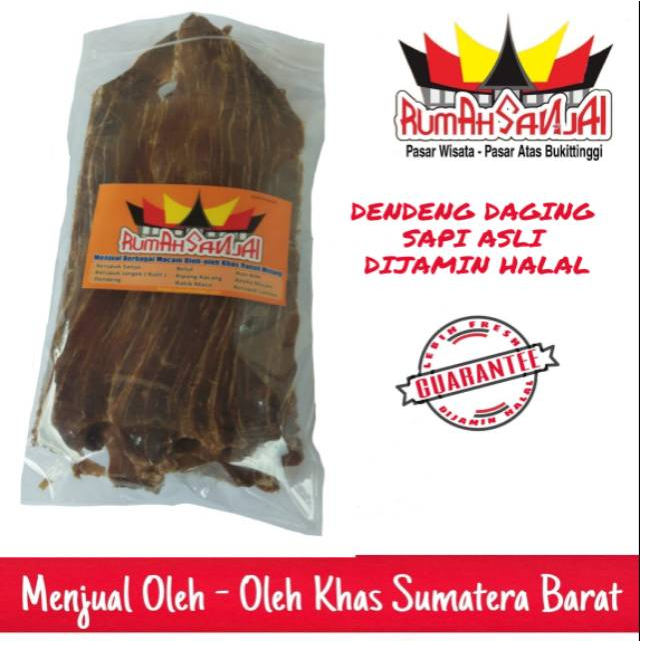 

Dendeng Daging Sapi Asli Dijamin Halal 250 gram Asli Bukittinggi