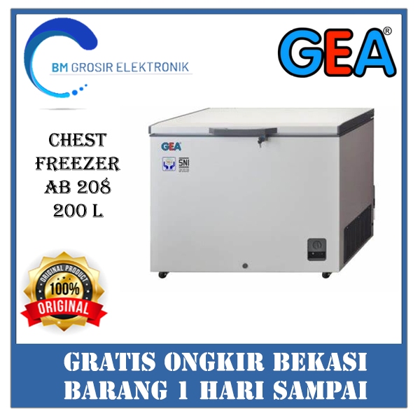 GEA AB 208 R CHEST FREEZER (200 L) FREEZER BOX FREE ONGKIR KOTA BEKASI