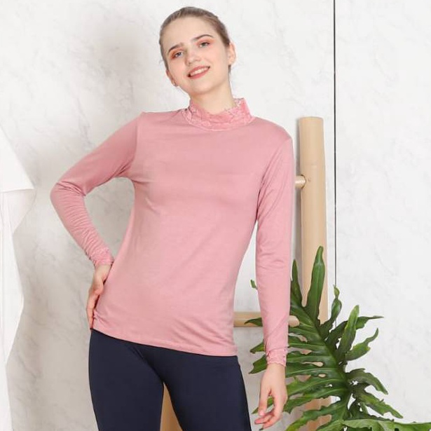 KODE Y4C Manset atasan lengan panjang renda 71 Longnight sexy