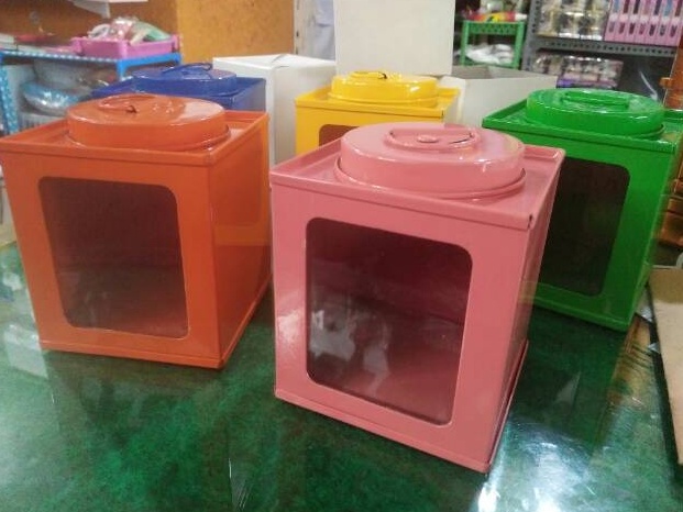 Sikat Habis Size S 7x8 Kaleng kerupuk mini  Toples kaleng jadul MINI  vintage  homedecorshabbychic