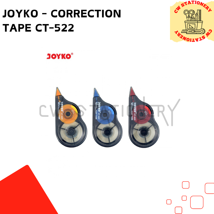 

Joyko - Correction Tape / Tip Ex / Tip X / Stipo Kertas CT-522