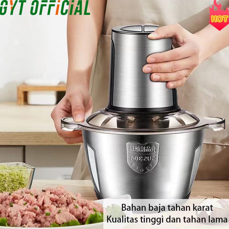 KOc GYT Blender Kapsul 2 Liter Stainless steel penggiling daging mixer listrik pengolah makanan cinc