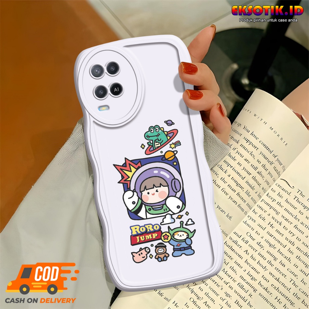 Case Oppo A54 Gelombang - Casing Oppo A54  - Silikon Oppo A54  - Softcase Oppo A54  - Kesing Oppo A5