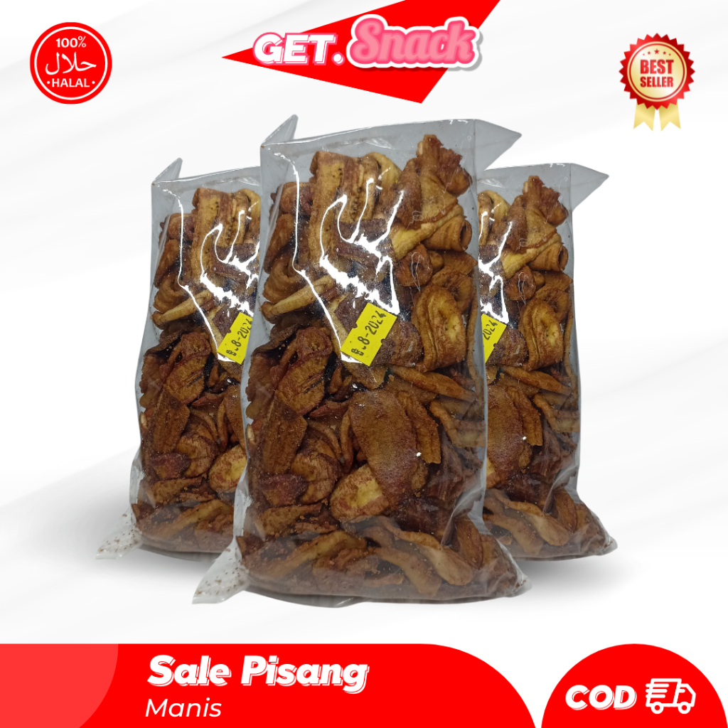 

Sale Pisang Kering Manis Keripik Pisang Saleh Keripik Pisang Manis Sale Pisang Kering Legit Manis Kemasan 160 Gram Gurih Renyah Murah