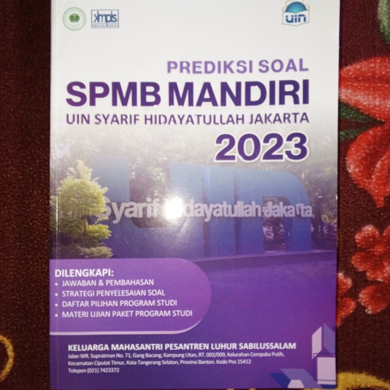 BUKU SPMB MANDIRI UIN SYARIF HIDAYATULLAH JAKARTA (BEKAS/PRELOVED/SECOND)