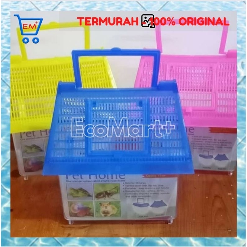 PET HOME 02 SEGITIGA Aquarium Pet Home Mini / Rumah Mini Kura kura / Rumah Ikan Cupang Pet Home 02