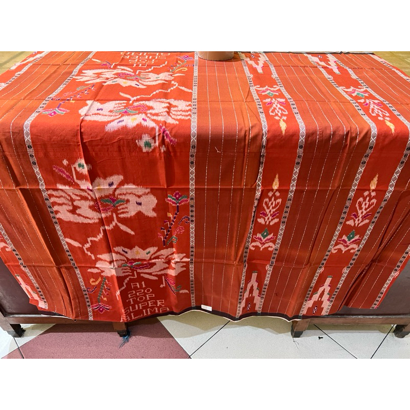 Sarung ALIMA Kembang Strimin Classic Sutera Afkir