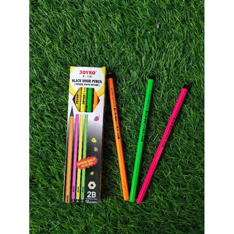 

KF | Pensil 2B Kayu Hitam P115 JOYKO 12 PCS - PER PACK