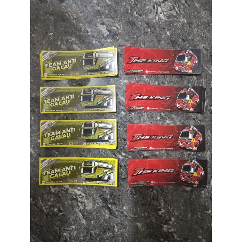 

stiker bus terbaru Pecel Balap ORIGINAL ISI 36PCS