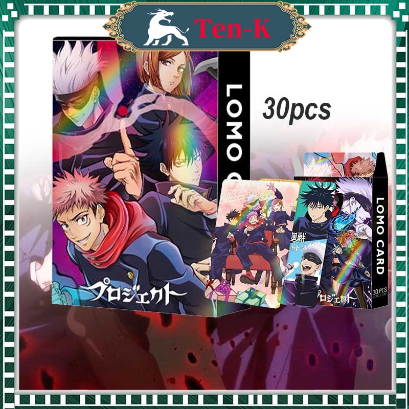 Kartu Card Photocard Anime Jujutsu Kaisen Itadori Fushiguro Kugisaki Gojo Sukuna Inumaki Maki Nanami