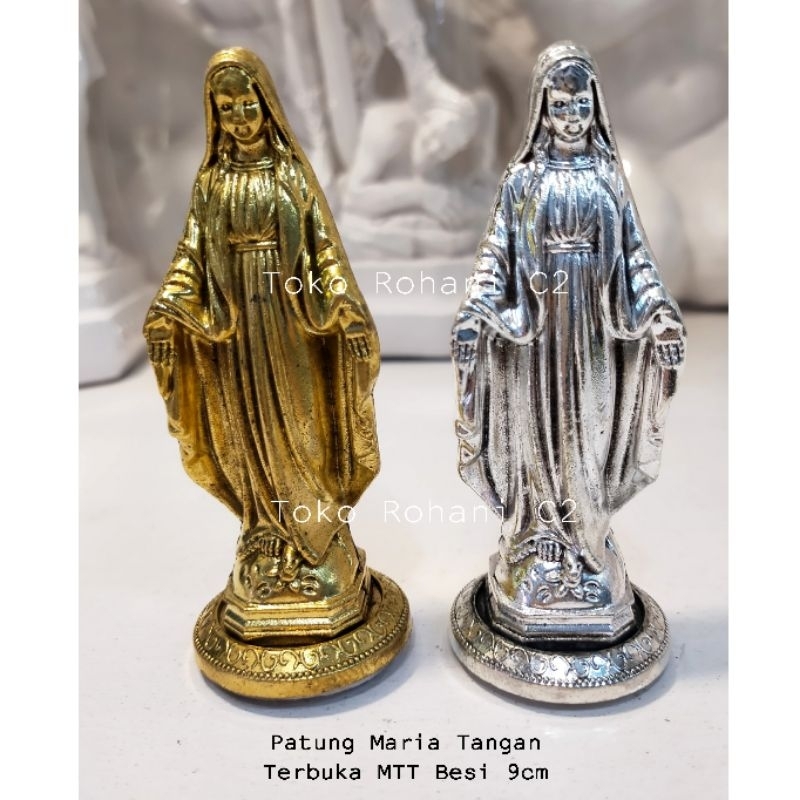 Patung Maria Tangan Terbuka MTT 9cm Besi L27/52 - Patung Maria - Patung Mini Maria - Patung Maria Be