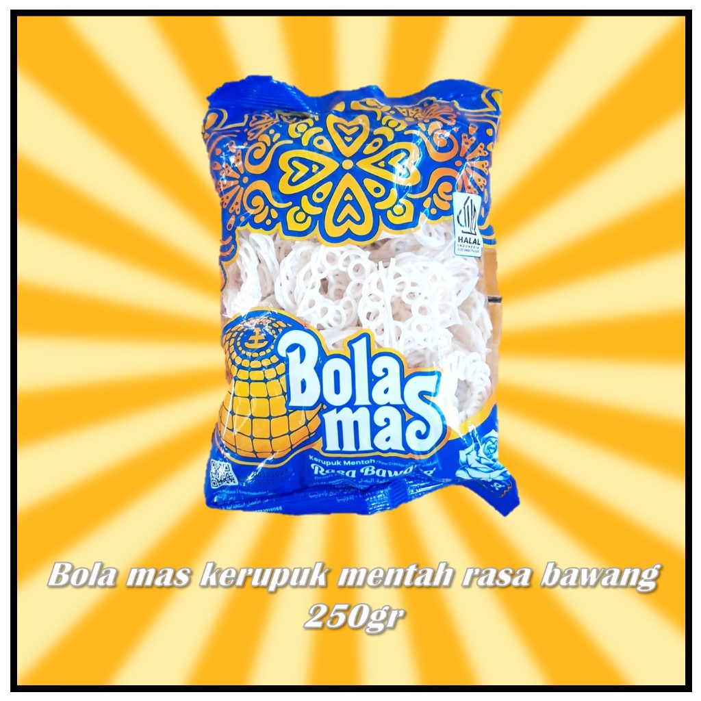 

Bola mas kerupuk mentah rasa bawang 250gr