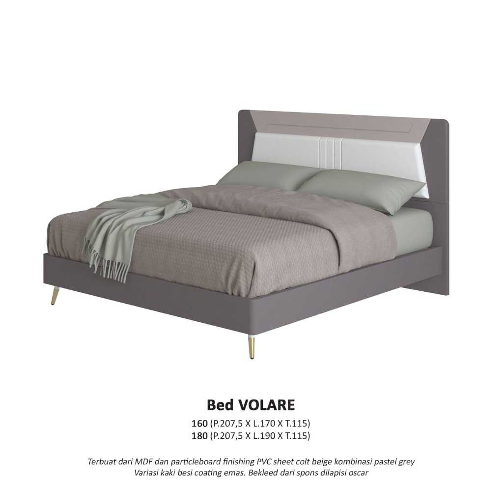 Bed Volare Divan Rangka Tempat Tidur Besi - 160x200 - Medan