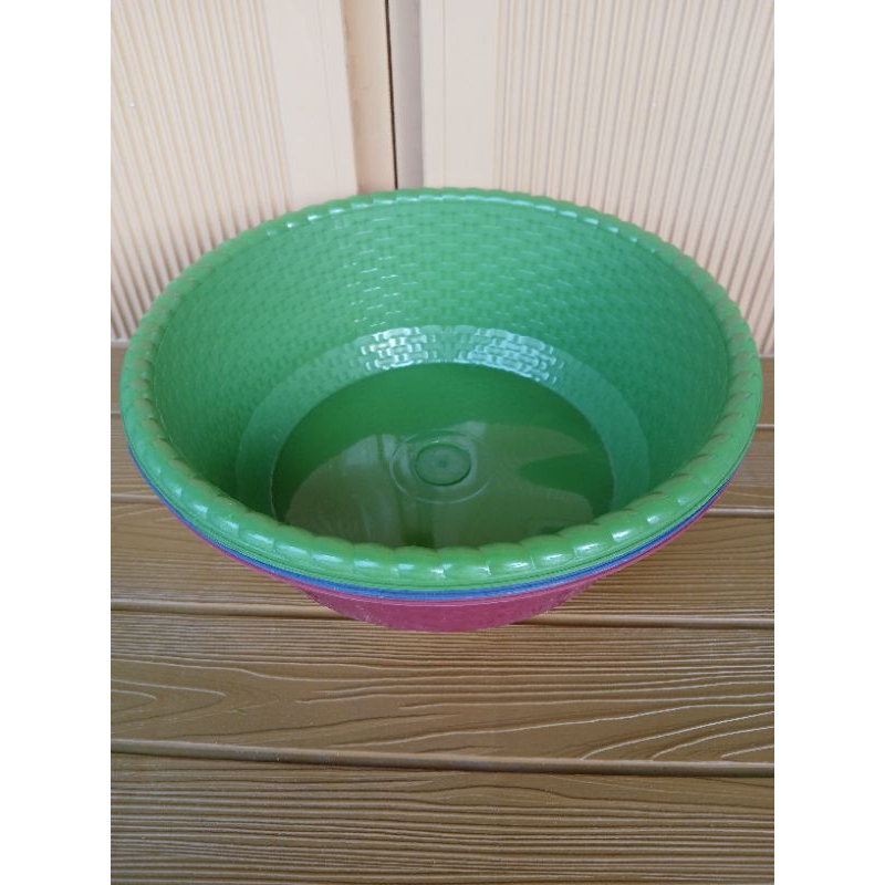 3 PCS BASKOM plastik warna 12 tanggo / baskom hajatan / baskom berkat