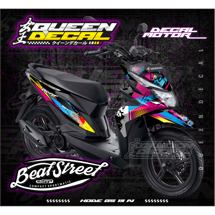 STIKER DECAL FULL BODY // Beat Street Esp Motif Rainbow - BS