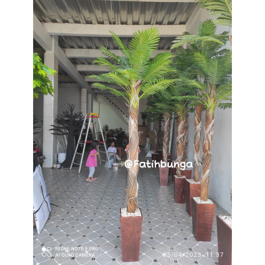 Pohon palem hias/Pohon palem artificial/Pohon palem plastik dekorasi