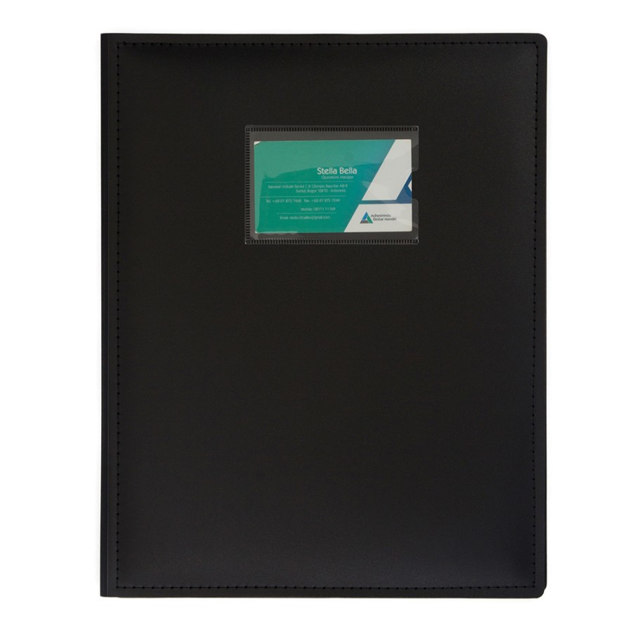 

Bantex Exclusive Display Book A4 (24 Pockets) Black #8820 10 (pcs)