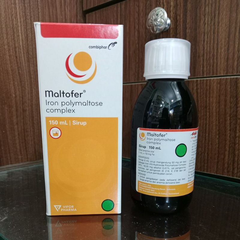 MALTOFER SYRUP 150ML - Obat Vitamin Anemia Kekurangan Zat Besi Asam Folat Hamil Lahir Anak Bayi Drop