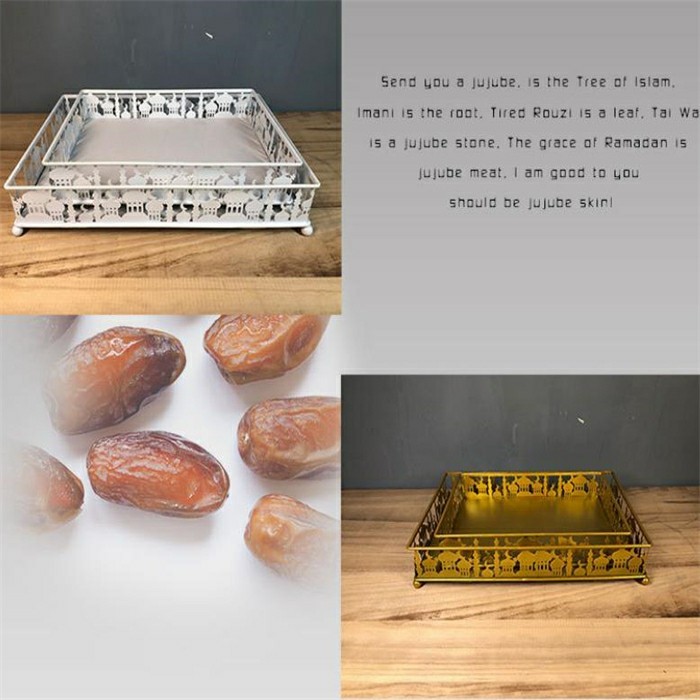 lebaran tray / ramadan metal tray / tempat snack minum hampers lebaran