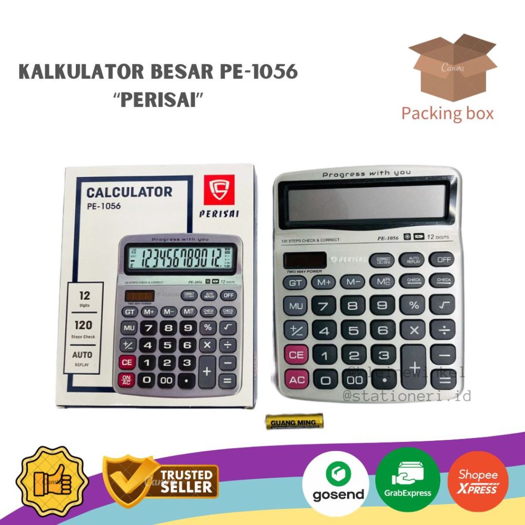 

Kalkulator Besar PERISAI PE-1056 [ 1 PCS ]
