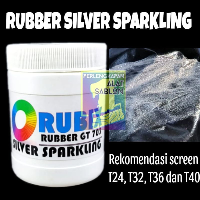 RUBIX RUBBER PASTA SILVER SPARKLING 703 CAT SABLON 500GR