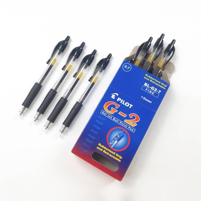 

[PACK] Pulpen Ballpoint Pen Gel 0,7 - Pilot G2 Fine Hitam Biru MURAH