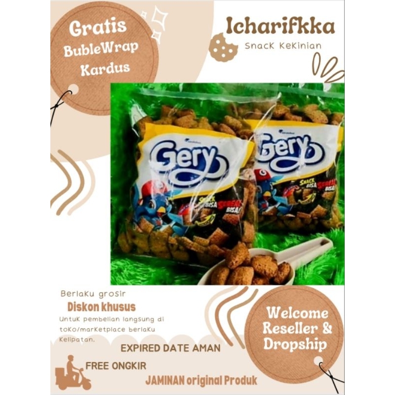 

TERMURAH PROMO SALE DISKON SNACK BRANDED ORI GERY Sereal snack kiloan original