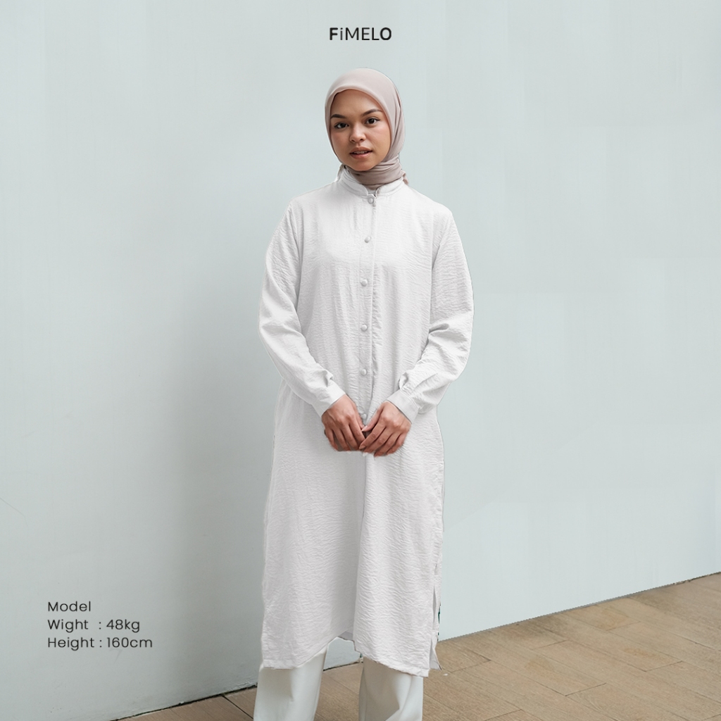 Fimelo Cassy Signature (Tunik Wanita Polos Lengan Panjang)