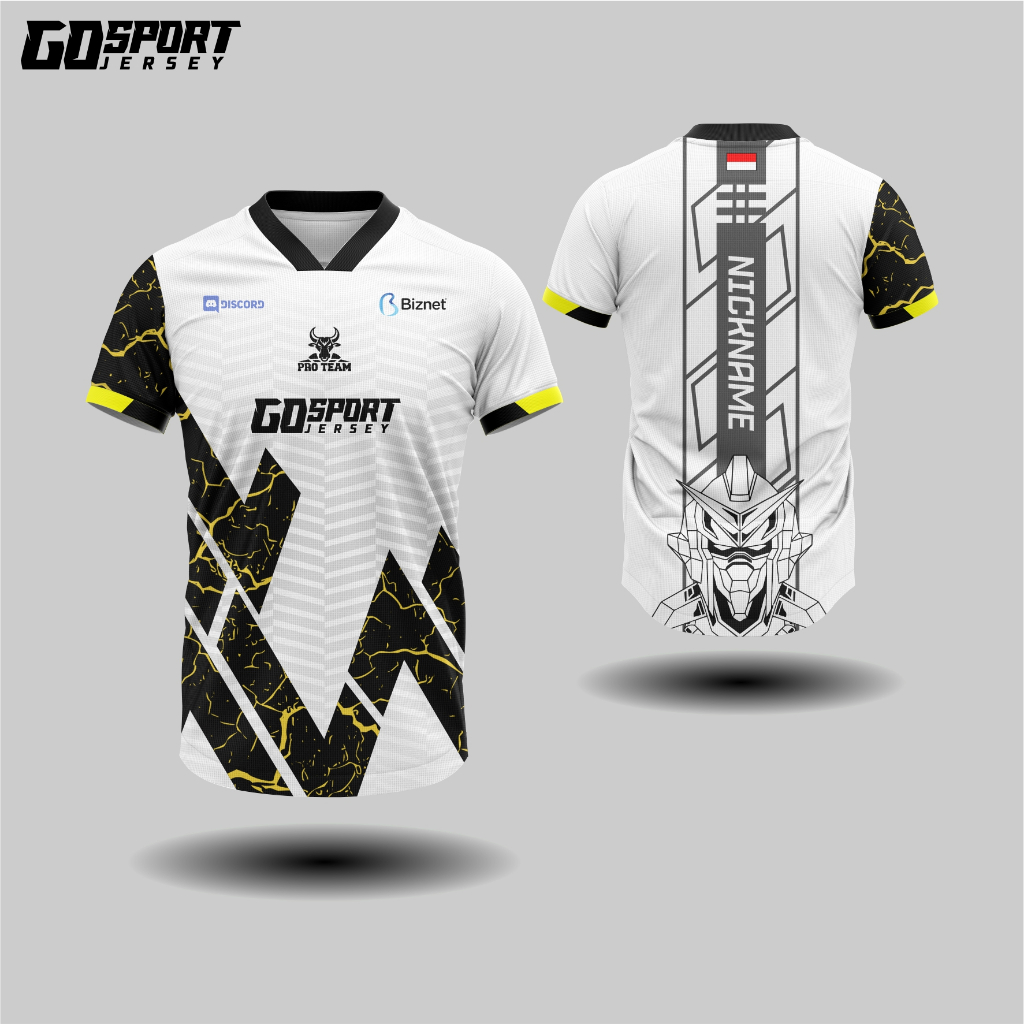 Jersey Gaming Esports Untuk Anak dan Dewasa, Baju Kaos Jersey Esport Mobile Legend Free Fire Pubg Cu